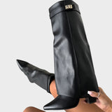 Luna | Magas Szárú Bőr Csizmák