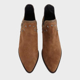 Csillag | Hegyes Orrú Velúr Bokacsizma