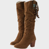 Frederica | Velúr Cowboy Csizma