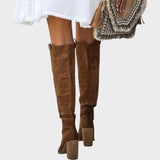 Diane | Magas Szárú Velúr Csizmák