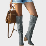 Diane | Magas Szárú Velúr Csizmák