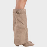 Lunara | Magas Szárú Velúr Csizmák