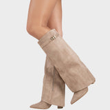 Lunara | Magas Szárú Velúr Csizmák