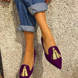 Elegans Pomponos mokaszin