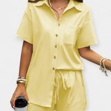 Kényelmes ing és rövidnadrág szett