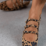 LEOPARD MINTÁS LAPOS CIPŐK