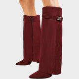 Lunara | Magas Szárú Velúr Csizma