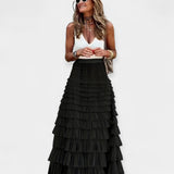 Boho szoknya lálós selyem szegéllyel