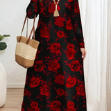 Grace | Virágmintás maxi ruha 