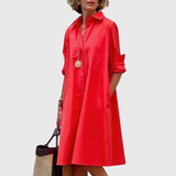 Paige™ - Elegáns ruha zsebekkel