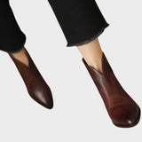 Sam | Bőr Magassarkú Csizmák