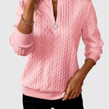 Amalie - Kötött pulóver cipzáras dizájnnal