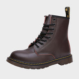 Mariana | Katonai Stílusú Bőr Csizmák Fűzővel