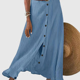 Félátlátszó midi szoknya hasítékkal