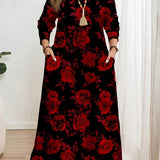 Grace | Virágmintás maxi ruha 