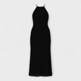 Adilin - Hosszú ruha, nyakpántos dekoltázzsal