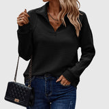 Lenka - Elegáns pulóver fél cipzárral