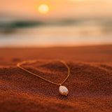 Freja | Collana con Bordo Dorato