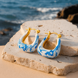 Helene | Orecchini in oro a forma di piuma