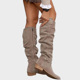 Siena | Magas Szárú Velúr Csizma