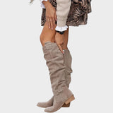 Siena | Magas Szárú Velúr Csizma