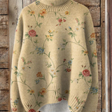 Rózsa | Nyomtatott Virágos Vintage Aranyos