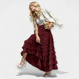 Elegáns tüll szoknya dekoratív részletekkel