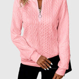 Amalie - Kötött pulóver cipzáras dizájnnal