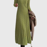 Vanessa - Elegáns Kötött Maxi Ruha